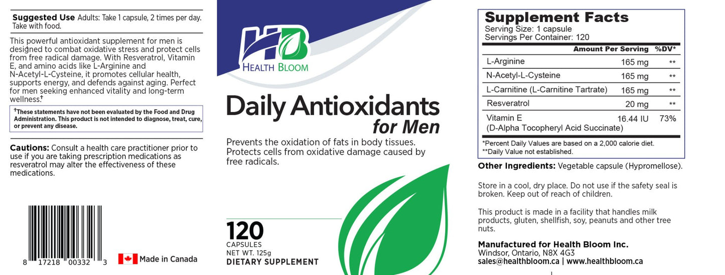 Daily Antioxidant for Men - Pure Health Core
