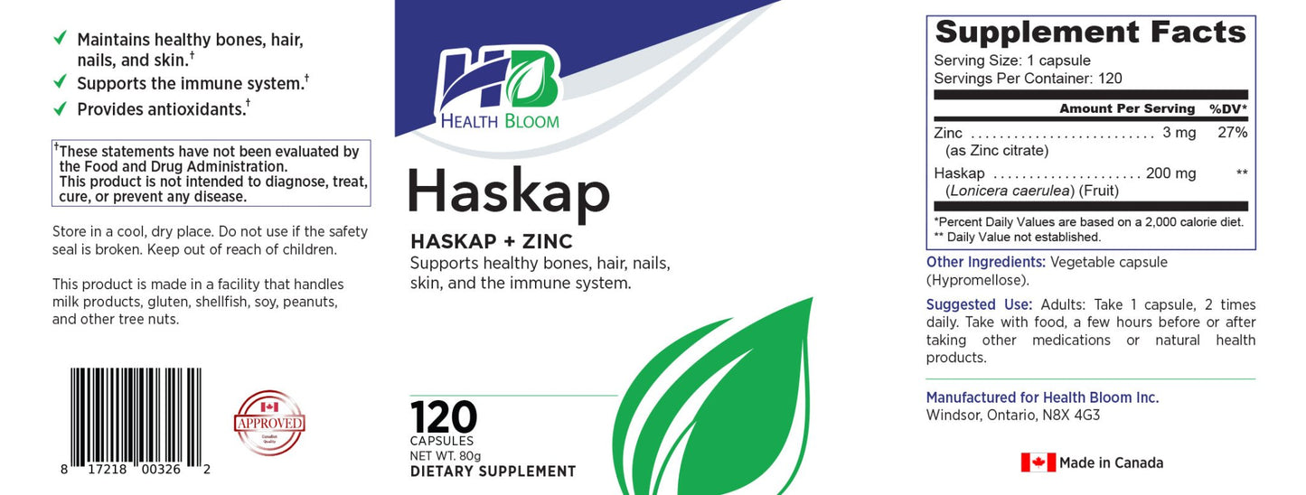 Haskap 120 Count - Pure Health Core